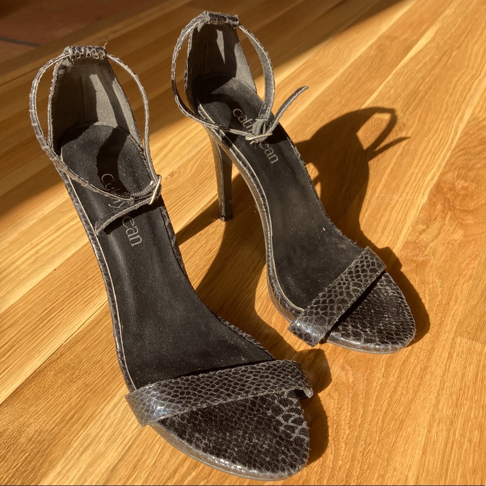 Black Strappy Heels